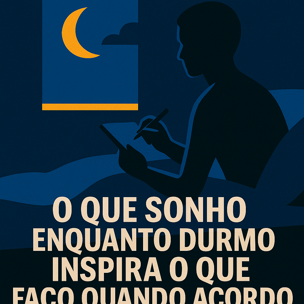 O Que Sonho Enquanto Durmo Inspira o Que Faço Quando Acordo