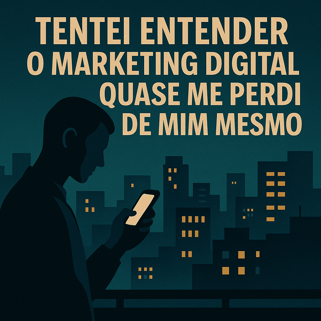 Tentei Entender o Marketing Digital e Quase Me Perdi de Mim Mesmo